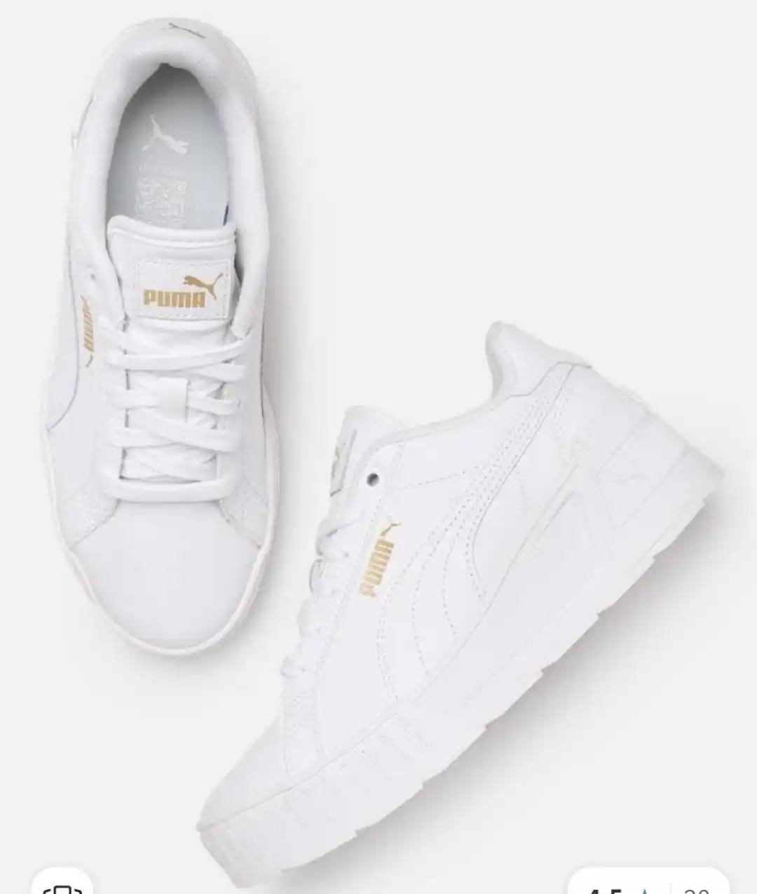 Image from Aaimz Enterprises: PUMA WOMEN KAMEN WEDGE LEATHER SNEAKERS UK4/UK7 MRP 7000 OFFER PRICE 2...