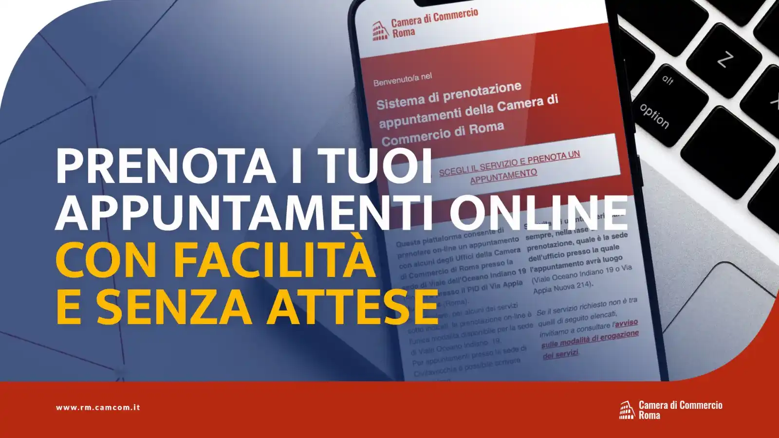 Image from Camera di Commercio Roma: *SERVIZI PER LE IMPRESE: PRENOTA ONLINE IL TUO APPUNTAMENTO*  📲 💼 Co...
