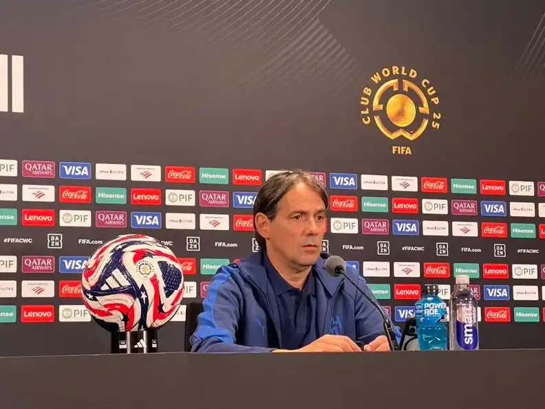 Image from Betika Uganda: ⚪❗️Simone Inzaghi (Al Hilal coach): "Mitrovic will not play in the mat...