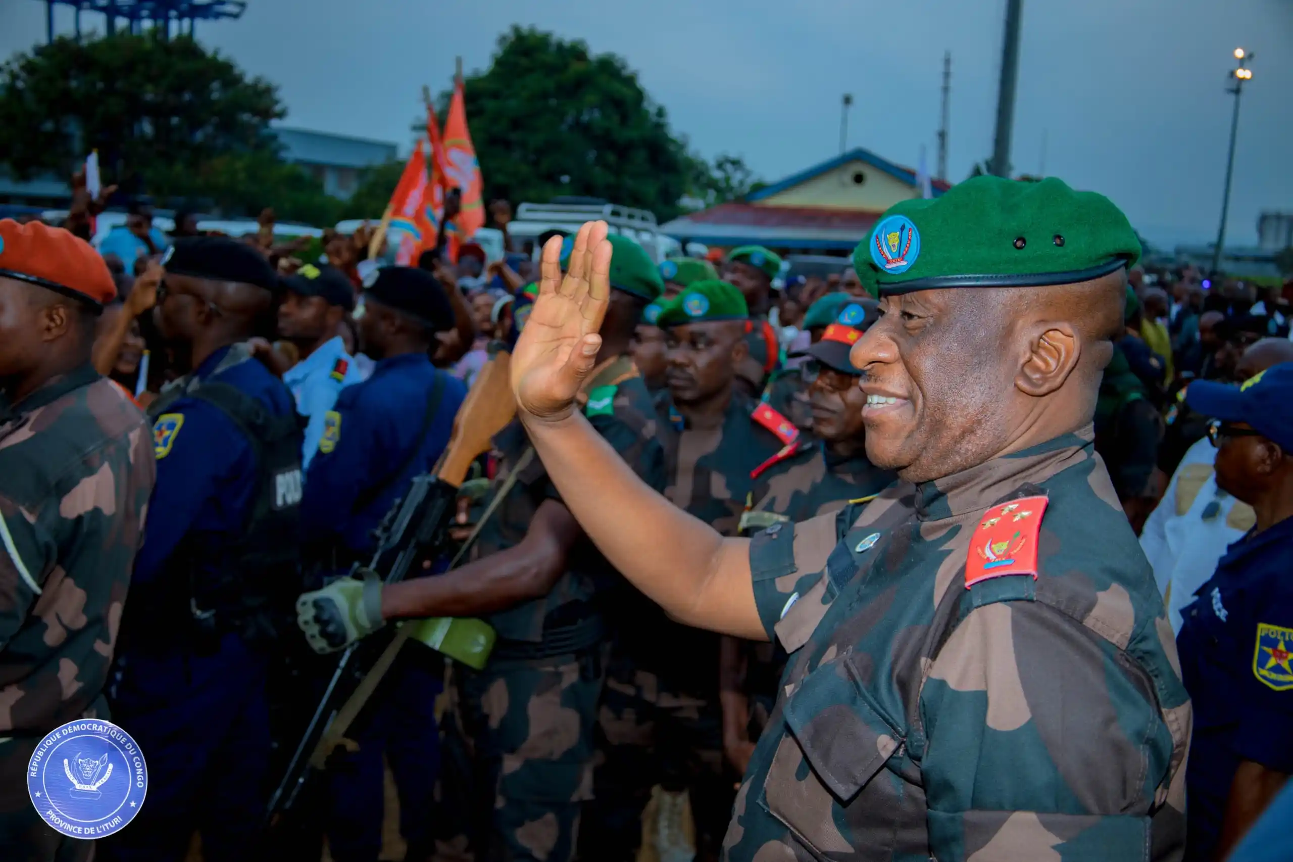 Image from Lieutenant Jules ngongo : *👉 Suivez l’intégralité de l’arrivée du gouverneur militaire de l’Itu...
