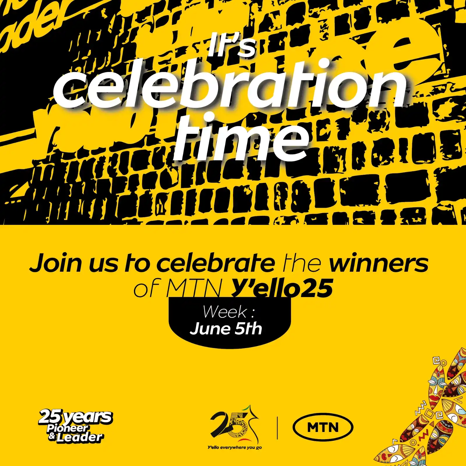 Image from MTN Cameroon: This week, we’re celebrating our 25th anniversary winners in style in ...