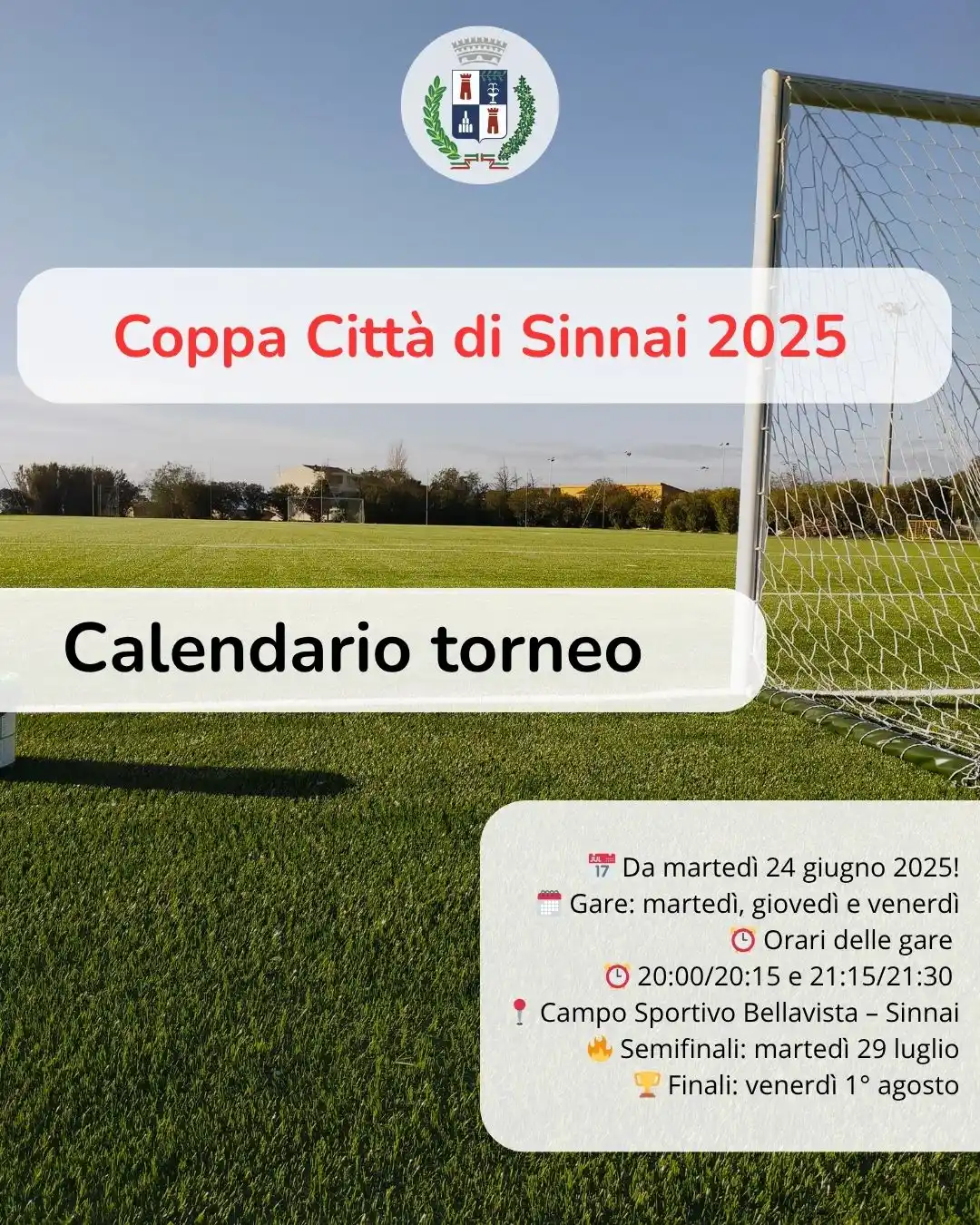 Image from Comune Di Sinnai: 🎉⚽ Torna la Coppa Città di Sinnai! ⚽🎉 📍 53ª Edizione – Torneo amato...