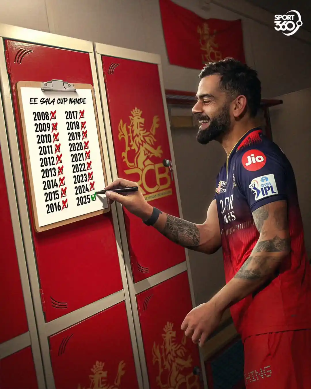 Image from 𝑺𝑳 𝑪𝑹𝑰𝑪 𝑰𝑵𝑭𝑶©🏏♥️🇱🇰: Virat Kohli's IPL dream is complete 🏆⌛️  <a class="text-blue-500 hove...