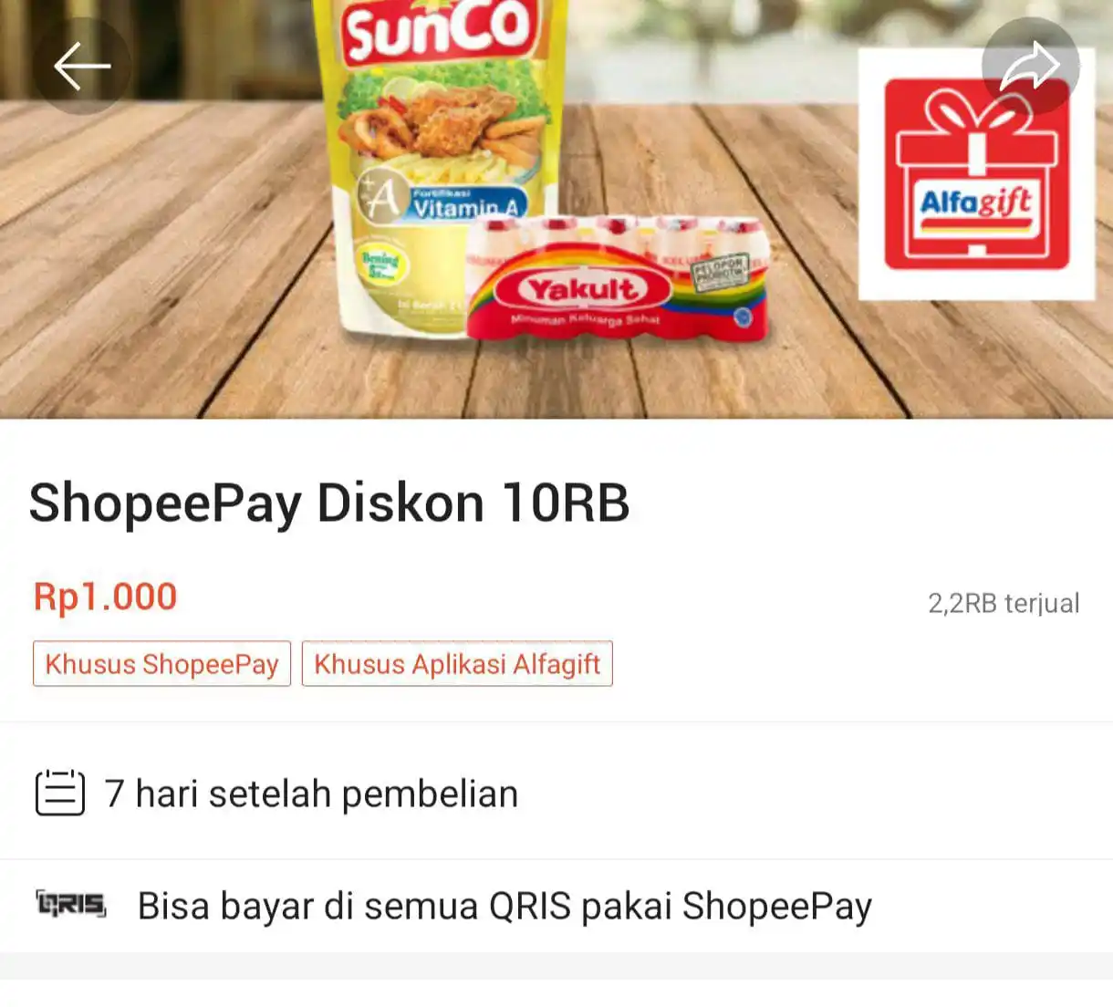 Image from Racun Shopee (Papa Shopee): Voucher diskon buat belanja di alfagift  https://s.shopee.co.id/gETqwH...