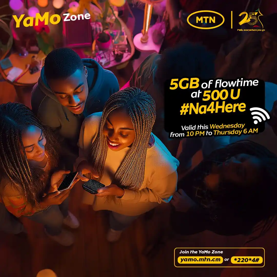 Image from MTN Cameroon: What if your Wednesday got even cooler? 🔥✨ With 5GB for 500F, MTN gi...