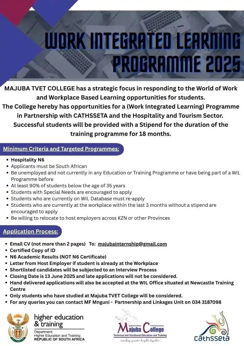 Internships in South Africa  post
