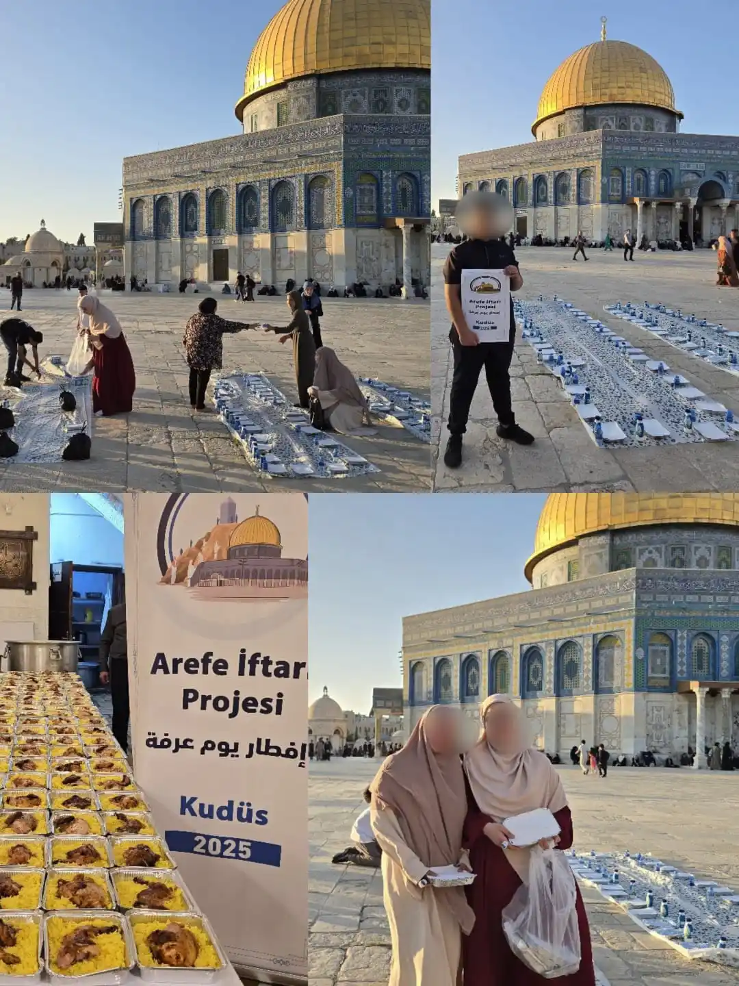 Image from BURAK DERNEĞİ: Arife günü, Kudüs’te Mescid-i Aksa’da iftar sofraları kurduk. Bu mübar...