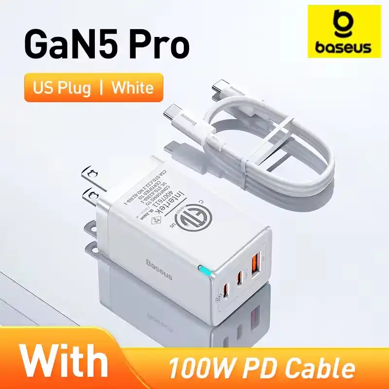 Image from China Ofertas y Cupones - Perú: BASEUS Cargador Pared | 65W - 3 Puertos USB <a class="text-blue-500 ho...