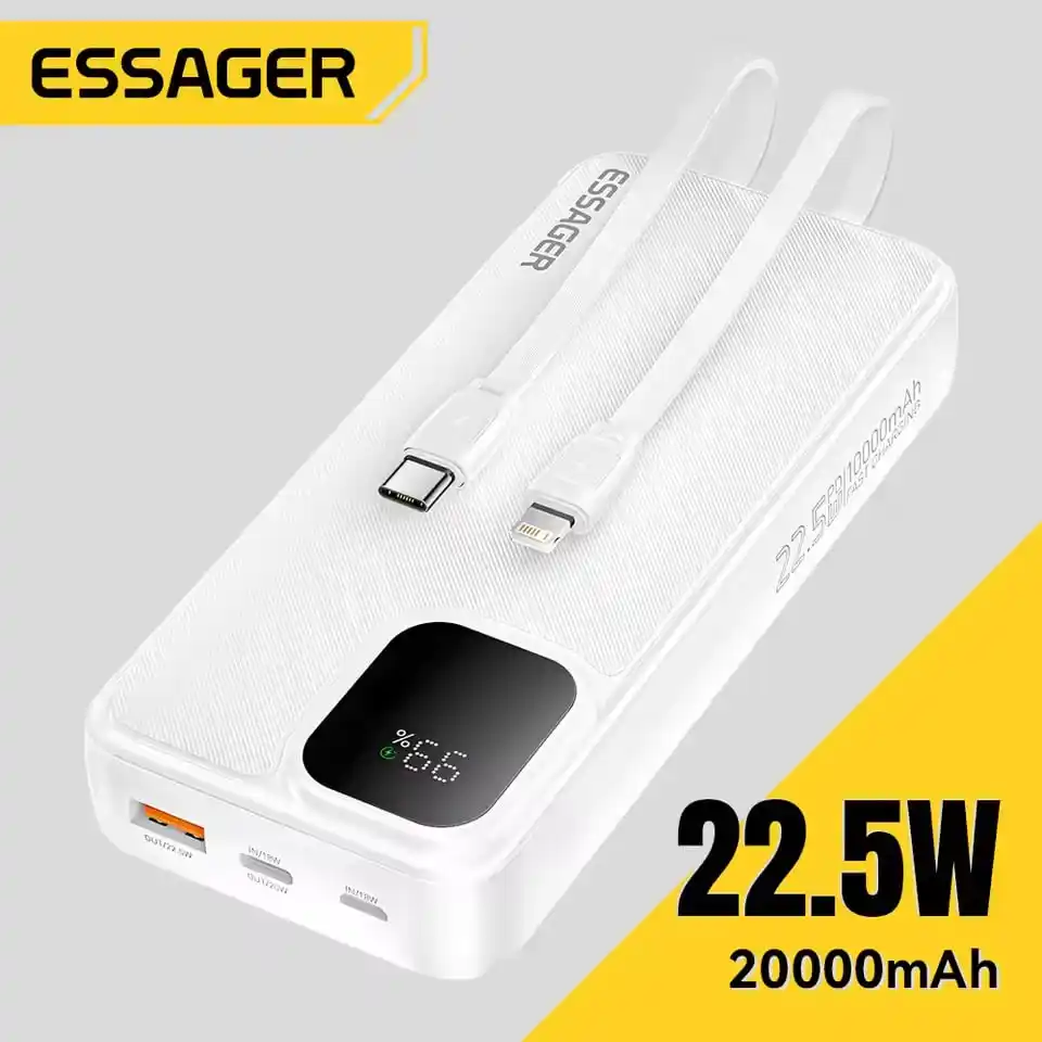 Image from China Ofertas y Cupones - Perú: 🤖 BOT OFERTÓN ‼️ ESSAGER Powerbank | 20 000 mAh - 22.5W <a class="te...