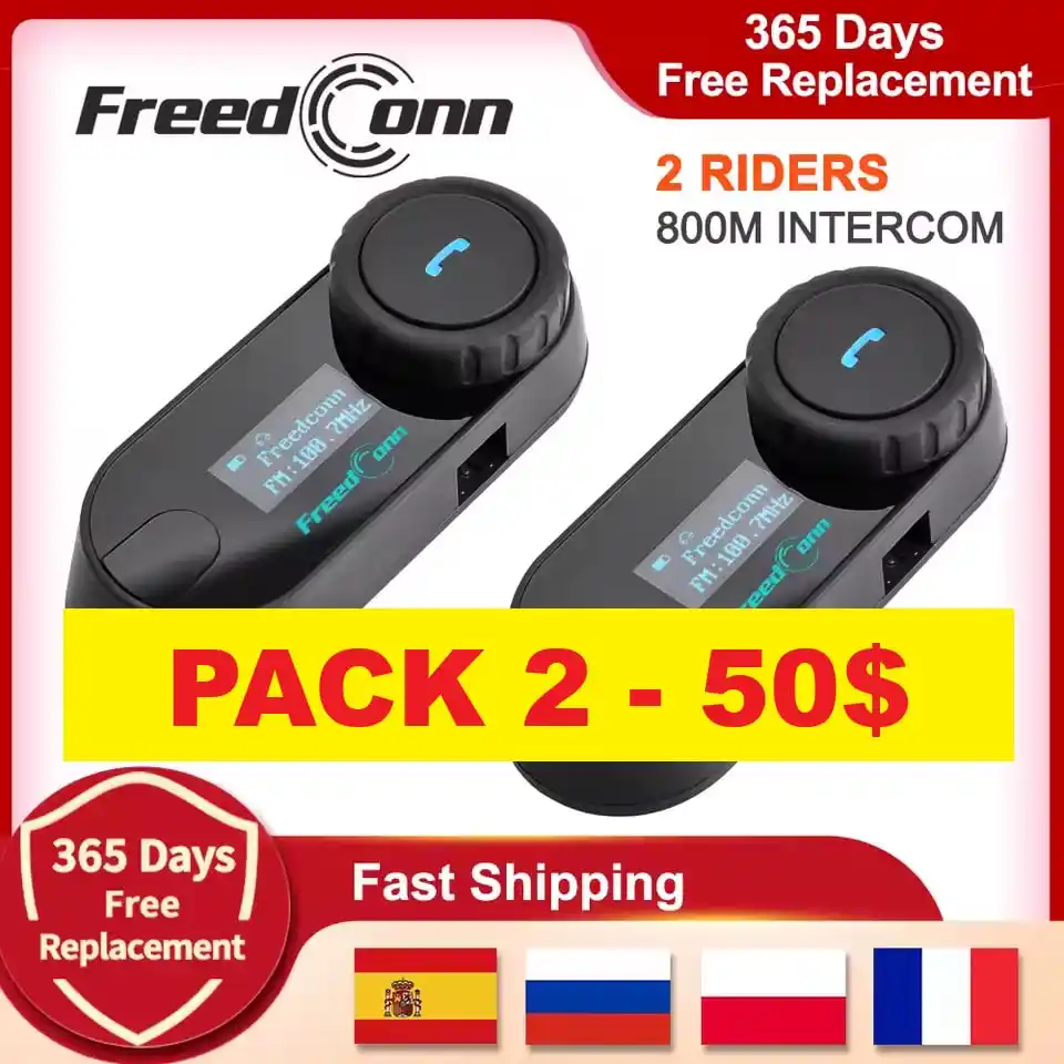 Image from China Ofertas y Cupones - Perú: 🤖 BOT OFERTÓN ‼️ 📦 PACK 2 UNID ‼️ FreedConn TCOM SC | Intercomunica...