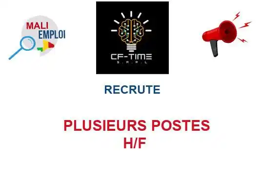 Image from Mali Emploi🇲🇱🇲🇱: 🔥🔥🔥🔥🔥🔥🔥🔥🔥  CF TIME RECRUTE PLUSIEURS POSTES H/F  TDR– CHARGÉ ...