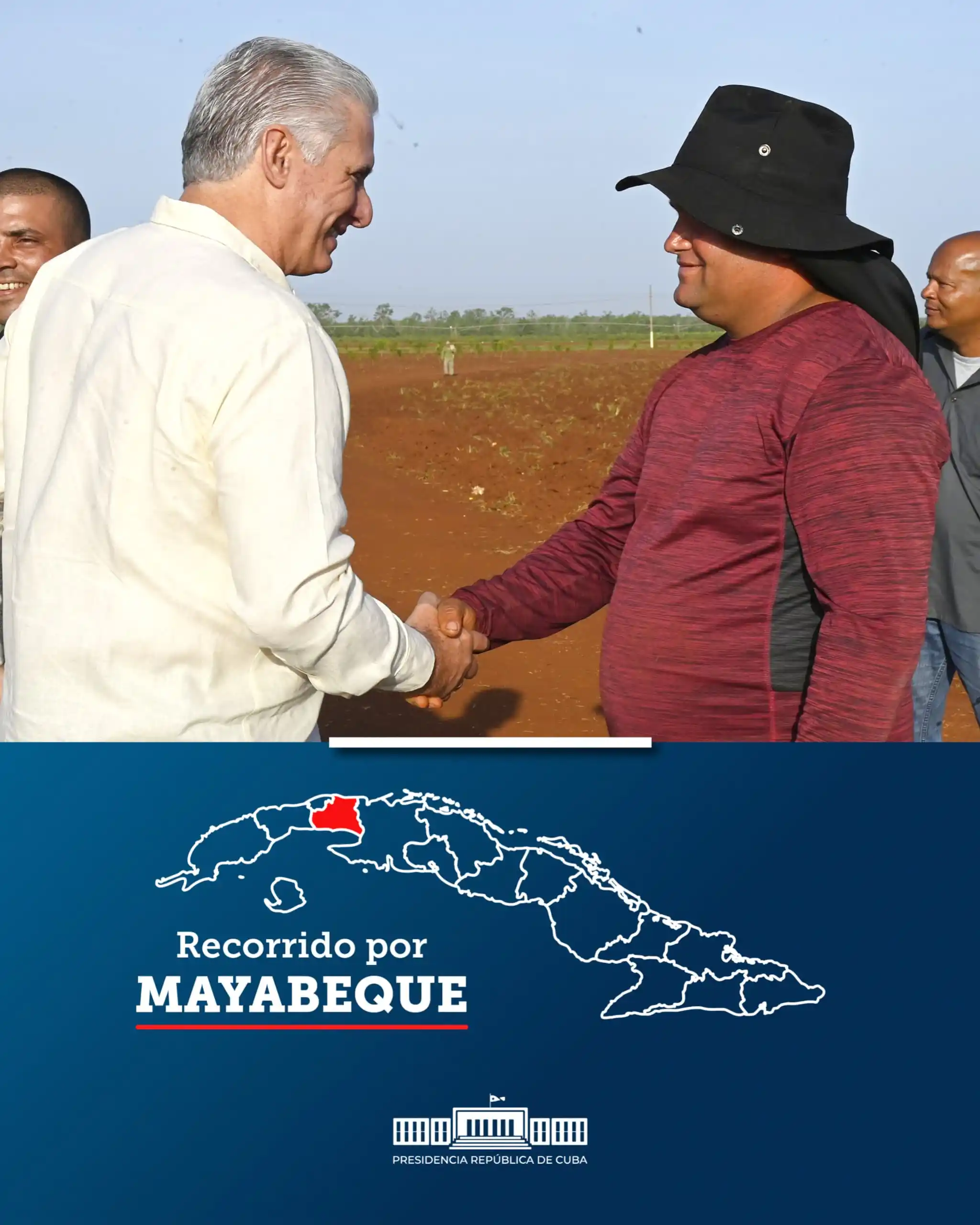 Image from Presidencia de Cuba: 🇨🇺| *En el municipio mayabequense de Melana del Sur inició el Primer...