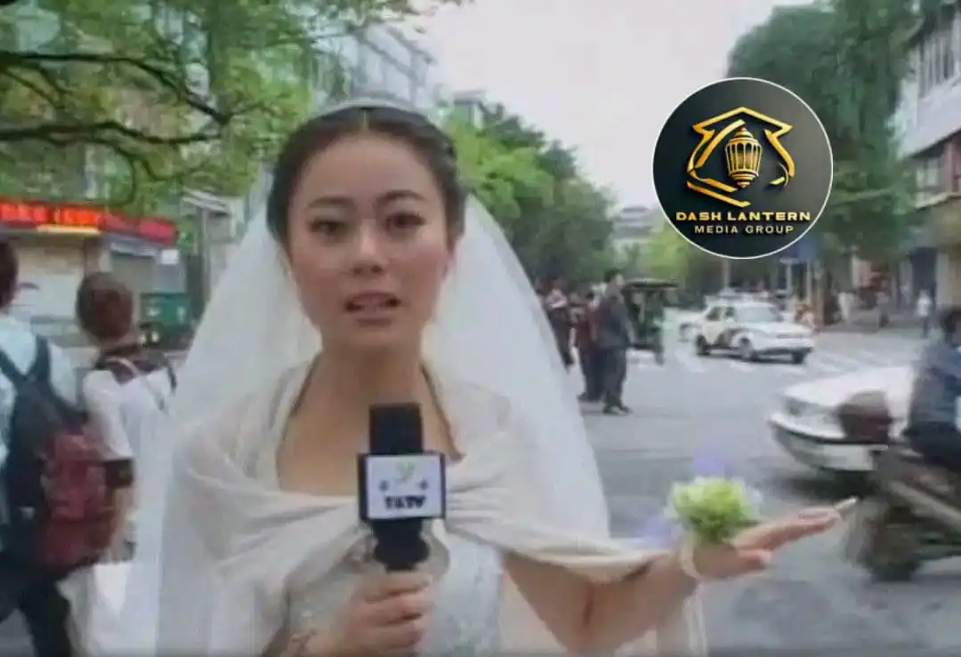 Image from Dash Lantern Media Group Official: Dedicated reporter in China left her wedding to report on an earthquak...