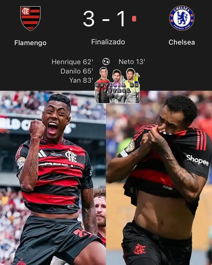 Image from Noticia De Fútbol: ¡¡EL FLAMENGO LE GANÓ AL CHELSEA!! 🇧🇷🚨  El Flamengo 𝗗𝗘𝗥𝗥𝗢𝗧𝗢́...