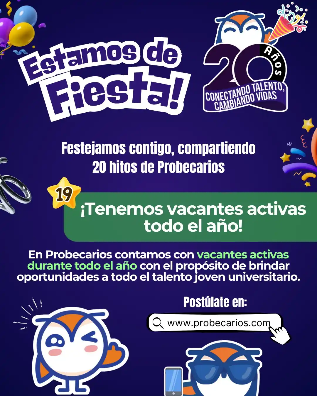 Image from Probecarios: 🎓 En Probecarios siempre hay oportunidades para ti 💼✨ Contamos con v...