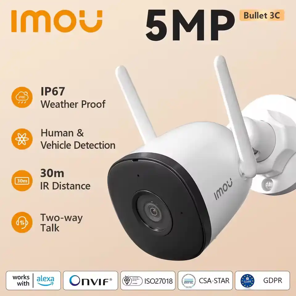 Image from China Ofertas y Cupones - Perú: ✈️ ENVIO GRATIS‼️  IMOU Bullet 3C | Wifi 6 - 3Mpx 3K- Altavoz / microf...