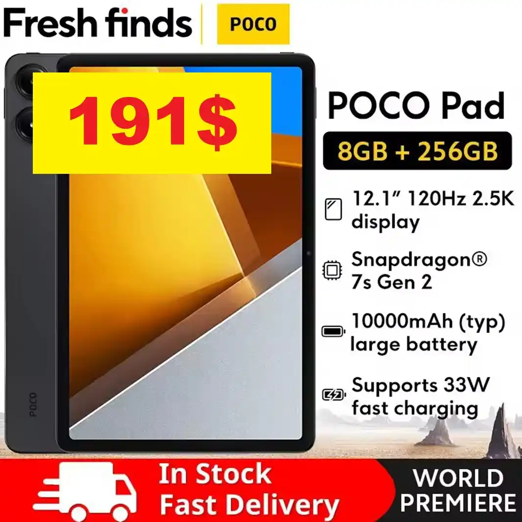 Image from China Ofertas y Cupones - Perú: ✈️ ENVIO GRATIS‼️ ✅ NO NECESITA HOMOLOGACION 🇵🇪 XIAOMI Poco Pad Glo...