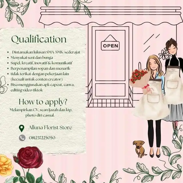 Image from Lokerbali - Lowongan Kerja Bali: Florist staff...