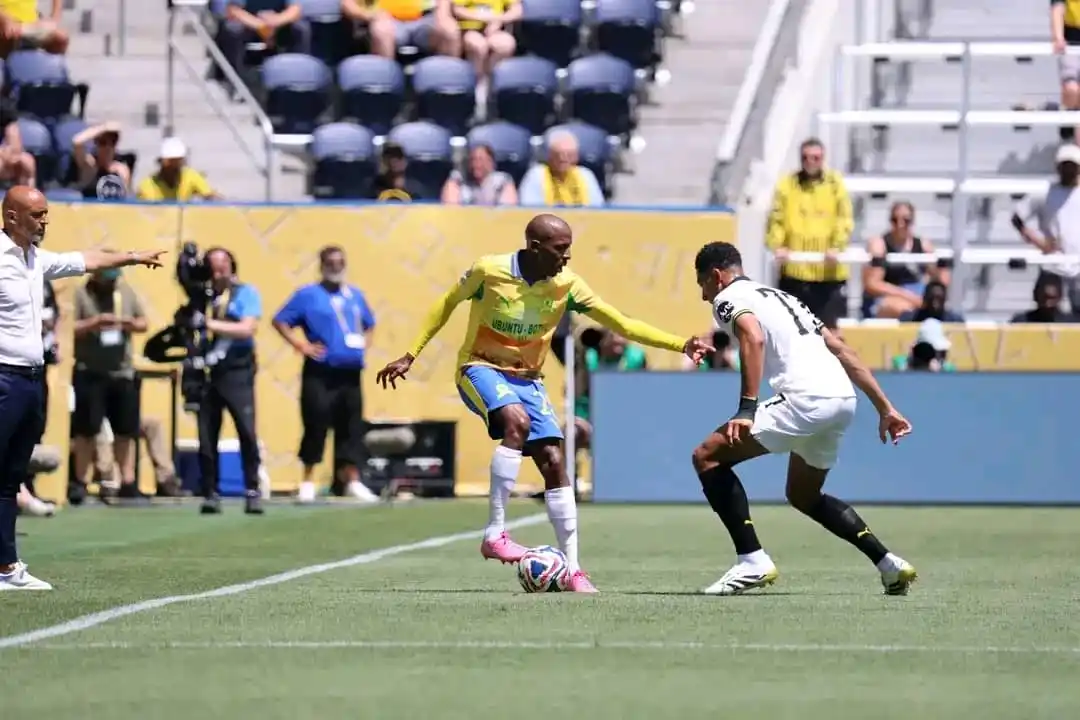 Image from Total Sports Live Official✅: 🔰FT: Mamelodi Sundowns 3–4 Borussia Dortmund What a performance from...