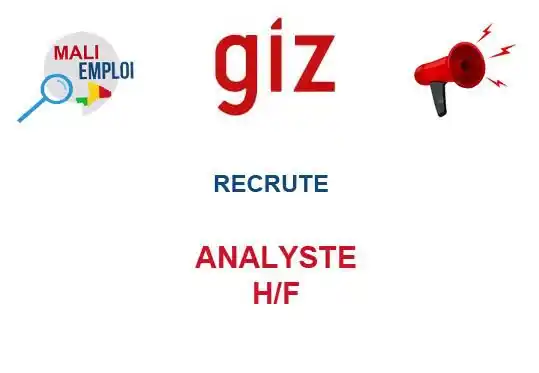 Image from Mali Emploi🇲🇱🇲🇱: 🔥🔥🔥🔥🔥🔥🔥🔥🔥  GIZ RECRUTE ANALYSTE H/F  AVIS DE RECRUTEMENT Le M...