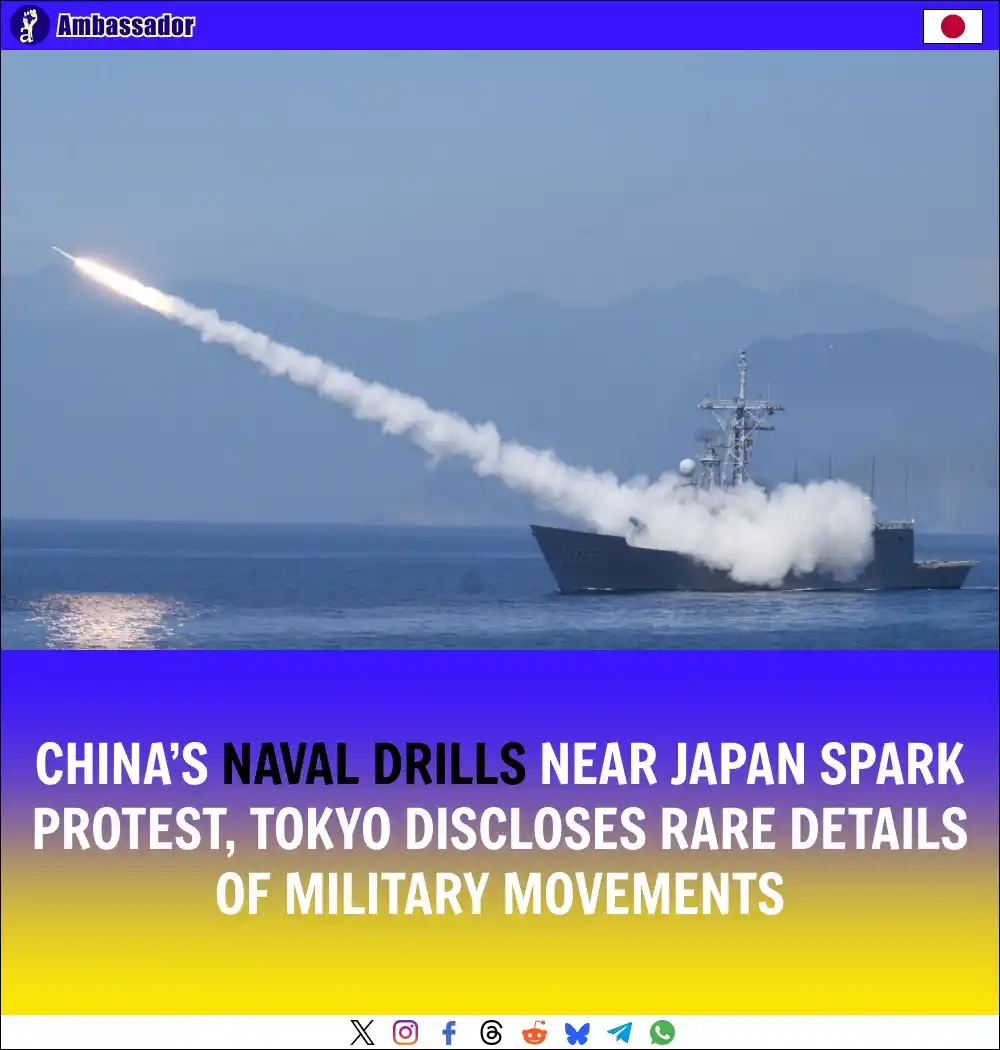 Image from Ambassador: Japan protested China’s unprecedented naval drills involving carriers ...
