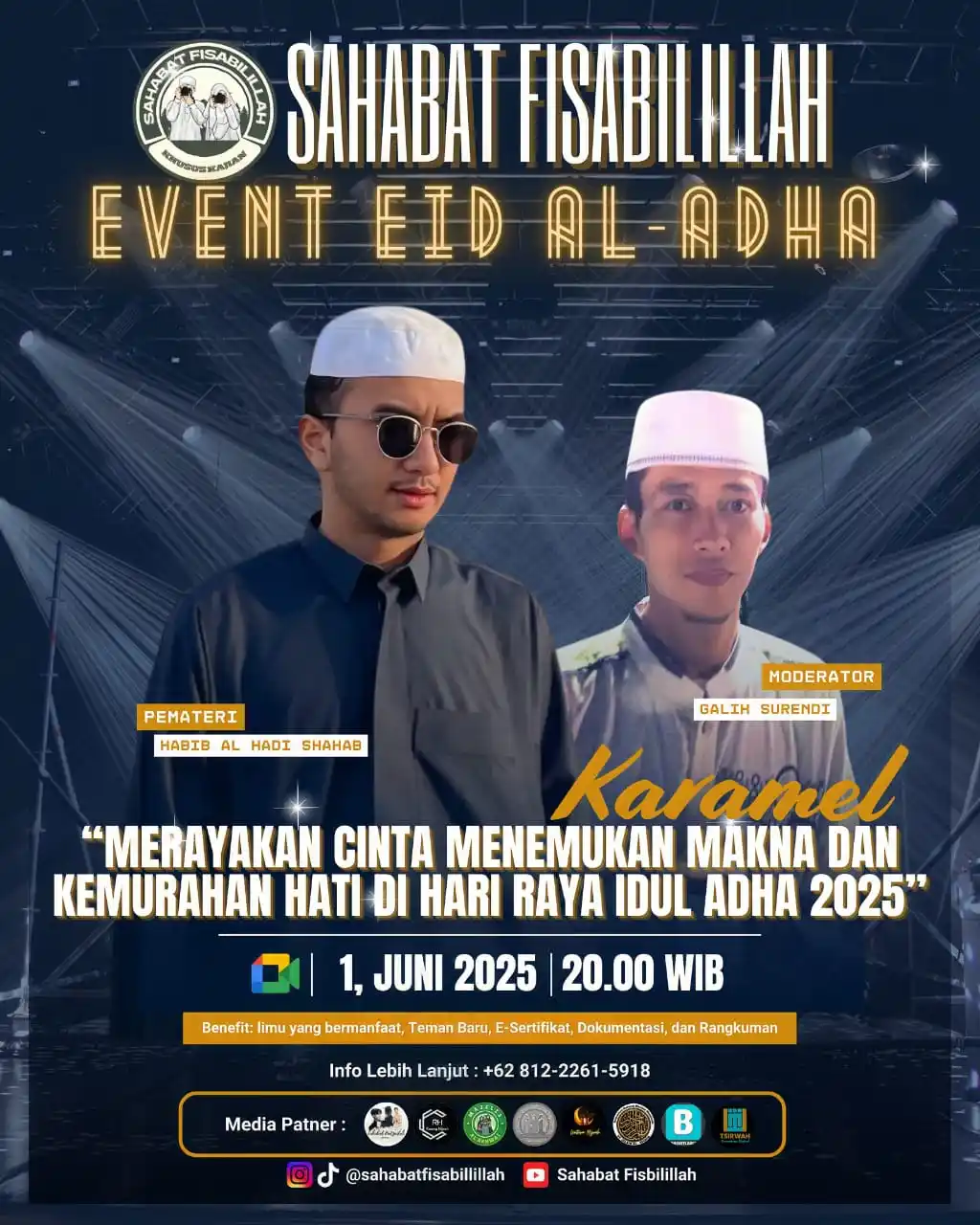 Image from 𑄄︬ 👳🏻🧕🏻 ֹ ִֶָ 𝗄ⱺꭑυ𐓣𝗂𝗍α𝗌 𝗄α𝗋αꭑ𝖾ᥣ 𝐒𝐅  ๋ 𔘓̸: ✨ *KARAMEL x SAHABAT FISABILILLAH – DAY 5* ✨  *🌙  Merayakan Cinta men...