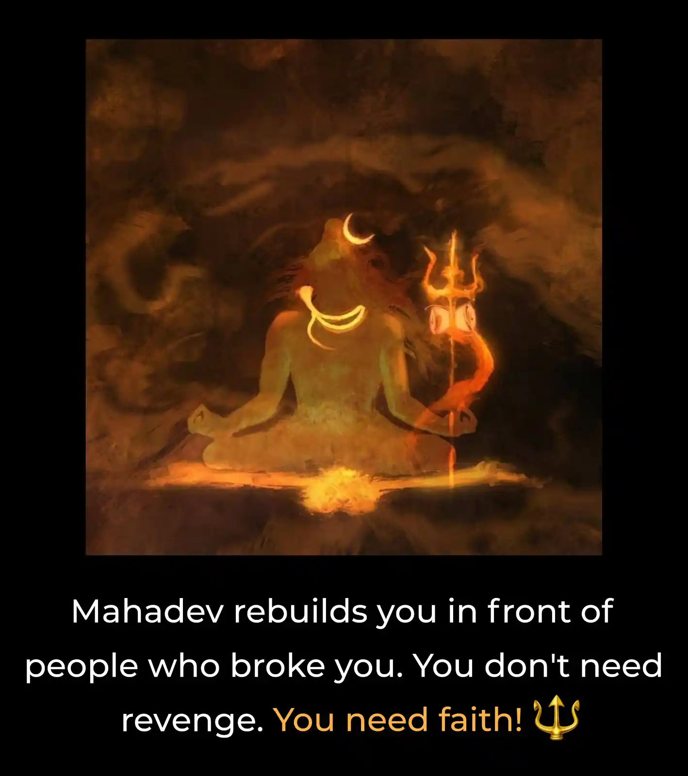Image from Matlabi Duniya: Keep faith aur bolo Har Har Mahadev 🙏🏻🔱...