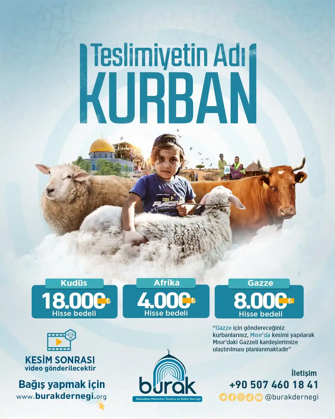 Image from BURAK DERNEĞİ: Kurban, Allah’a yakınlaşmanın ve ihtiyaç sahipleriyle dayanışmanın en ...
