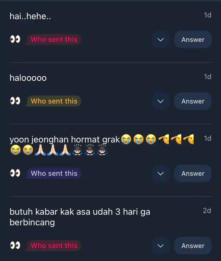 Image from esscapisms universe: mohon maaf dgn santun🧎🏻‍♀️baru free gez hari ini… bener bener yh aku...