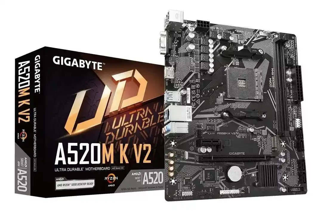 Image from GPCR Promo - Hardware e Tecnologia: 🔥Placa Mãe Gigabyte A520M-K  💲R$397,71 em 10x sem juros 🛍Cupom CASA...