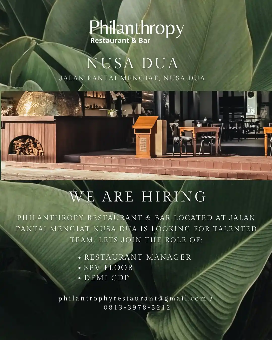 Image from Lokerbali - Lowongan Kerja Bali: restaurant manager, spv floor dan demi cdp...