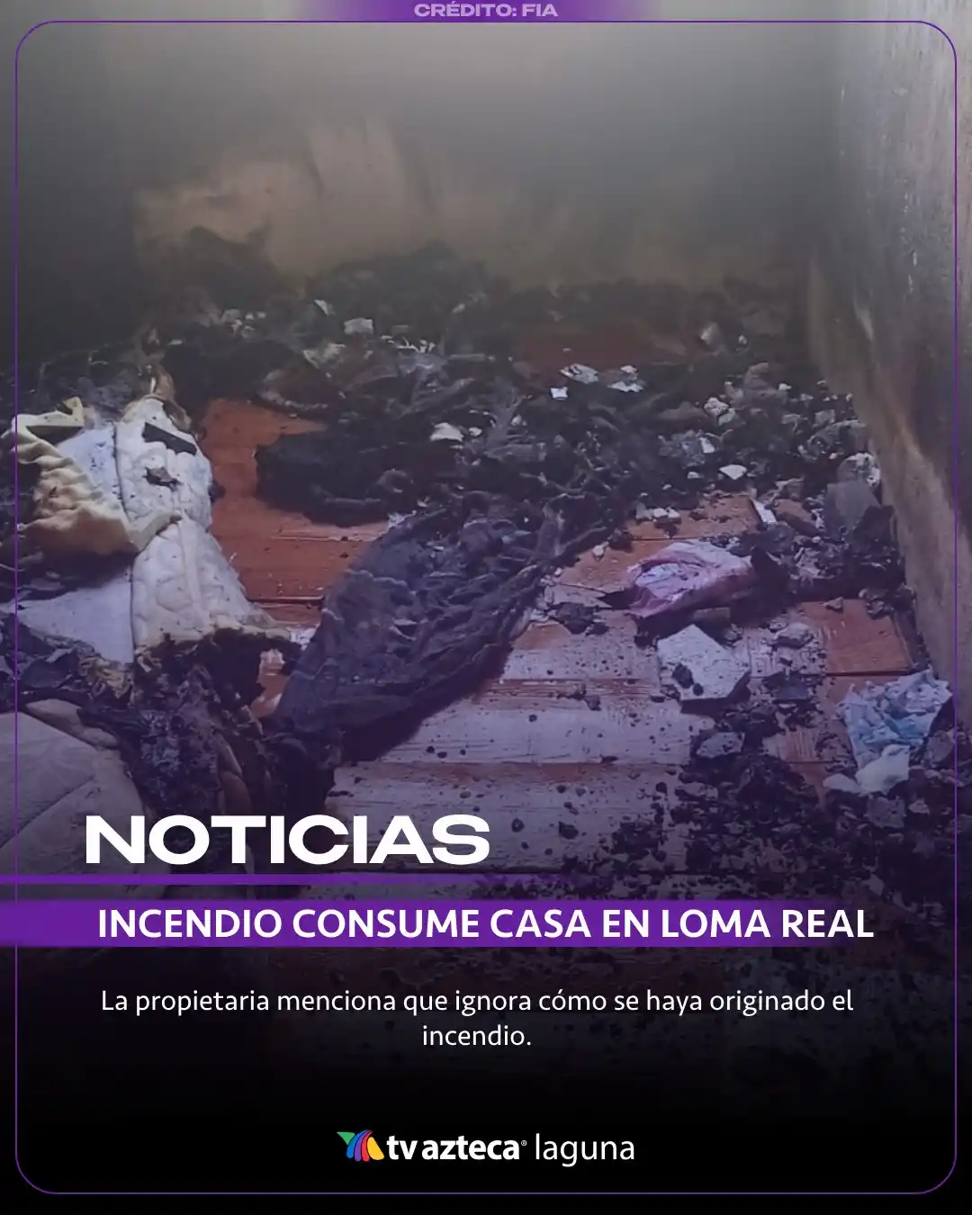 Image from Tv Azteca Laguna: 🔥 Se incendia vivienda en Loma Real 2, Torreón | Elementos de bombero...