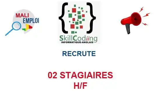 Image from Mali Emploi🇲🇱🇲🇱: 🔥🔥🔥🔥🔥🔥🔥🔥🔥  SKILLCODING SARL RECRUTE 02 STAGIAIRES H/F  Offre ...