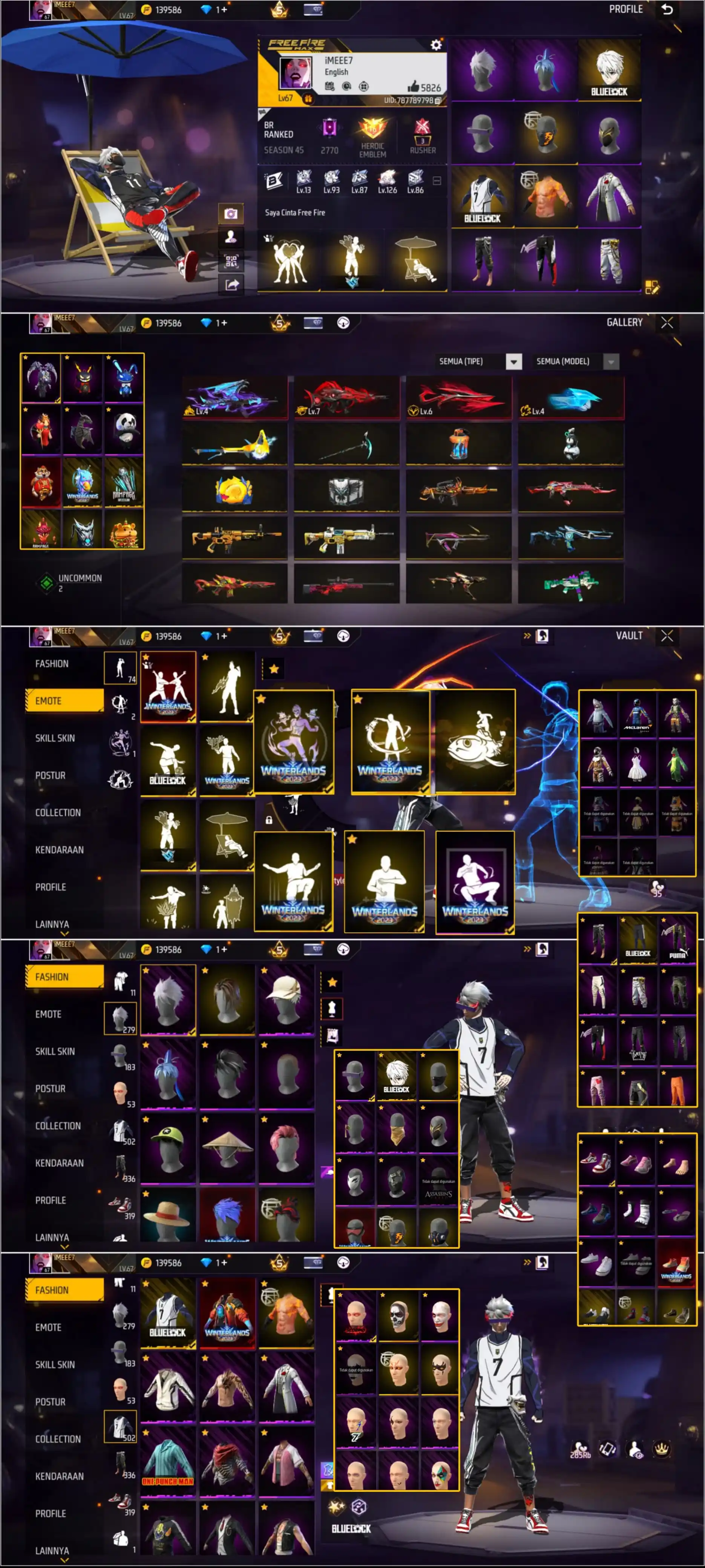 Image from JUAL BELI FF/ML/REKBER’Galuh serang: STOK PRIB OTW MAX 3 *SG REAPER | BLUELOCK ON | GENJI PUTIH HITAM | ANI...