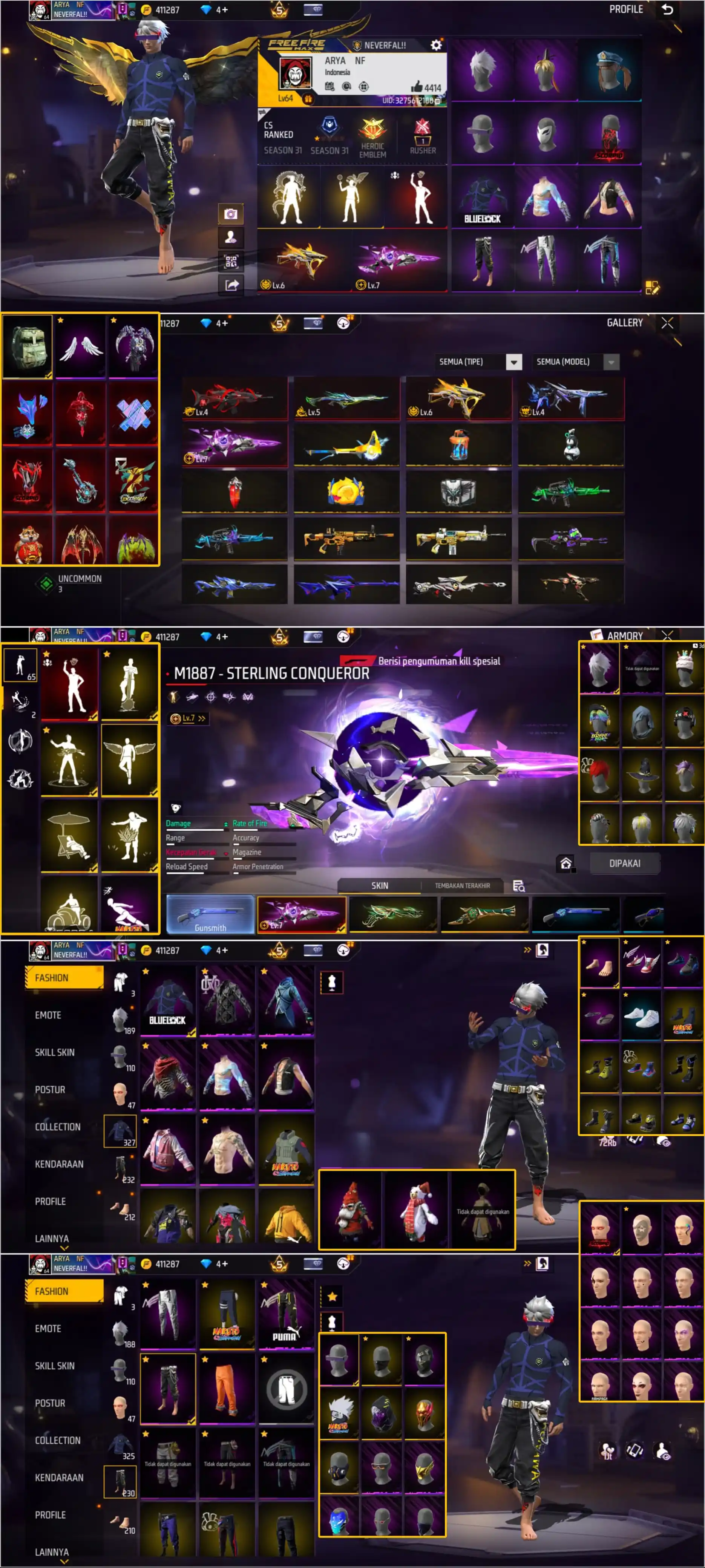 Image from JUAL BELI FF/ML/REKBER’Galuh serang: STOK PRIB OTW MAX2 BLUELOCK ON | ENJEL 2 | GENJI CE/CO ON | SG 5 RASA ...