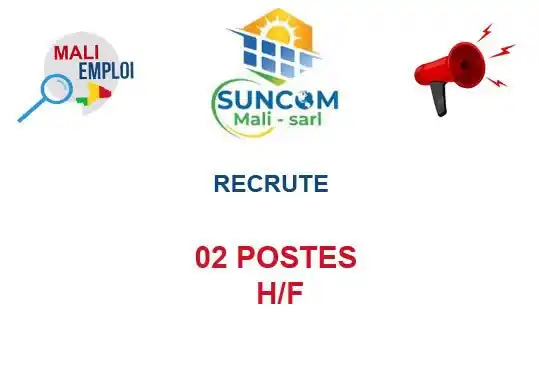 Image from Mali Emploi🇲🇱🇲🇱: 🔥🔥🔥🔥🔥🔥🔥🔥🔥 SUNCOM MALI RECRUTE 02 POSTES H/F GERANT DE POINT...