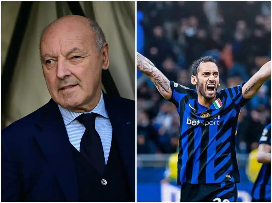 Image from GOAL RUSH 🏴󠁧󠁢󠁥󠁮󠁧󠁿🇪🇸🇮🇹🇩🇪🇫🇷: 🚨🇹🇷 Inter president Marotta on Hakan Çalhanoglu and Galatasaray: “W...