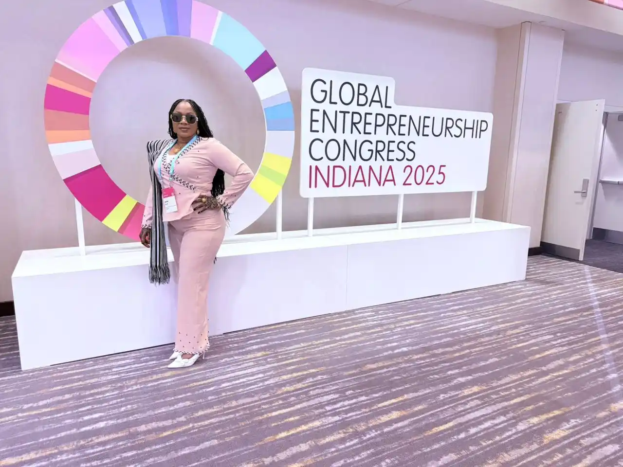 Image from Aishat Oyiza Omade : 🇺🇸 Indiana, USA – Global Entrepreneurship Congress 2025  Proud to re...