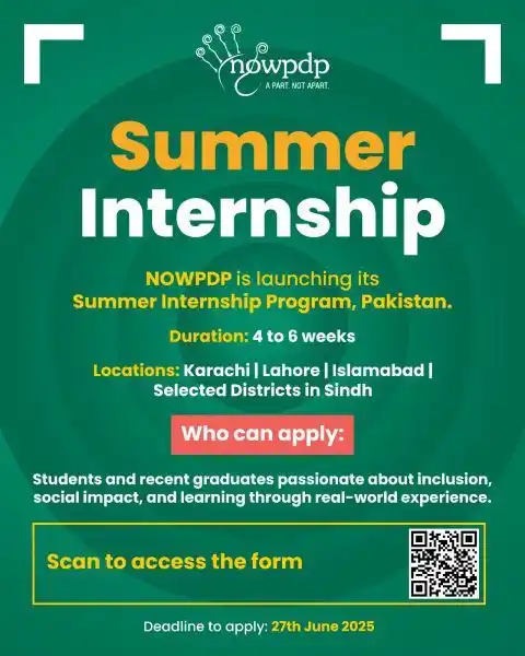 Image from Career Development Office -SSD: We are hiring for Internship at NOWPDP Apply Link : Click the link be...
