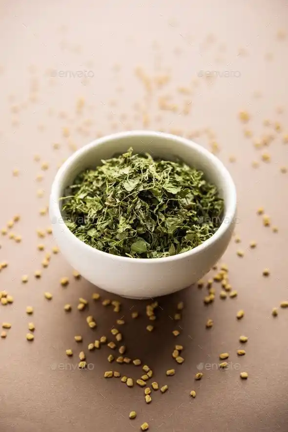 Image from Dreamy Ambivert: What is Kasuri Methi? Kasuri methi is dried fenugreek leaves, commonly...