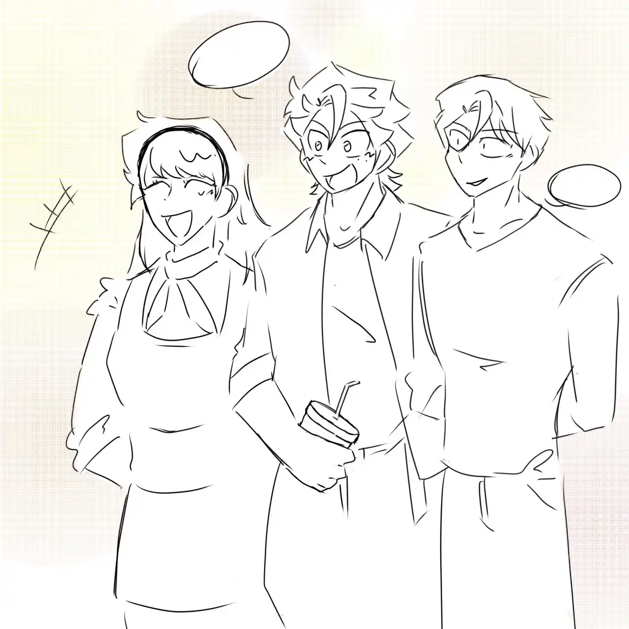 Image from (˶°ㅁ°) !!ㅤㅤ𝐋𝐈𝐓𝐄𝐑𝐀𝐋𝐋𝐘 𝐌𝐄ㅤㅤ🥩🩸⃞: Yo y mis bros (los tres pendejos):...