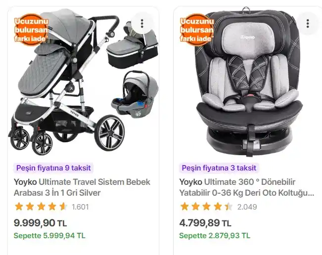 Image from Fırsata Tıkla: 📢 Yoyko Ultimate 360 ° Dönebilir Yatabilir 0-36 Kg Deri Oto Koltuğu I...
