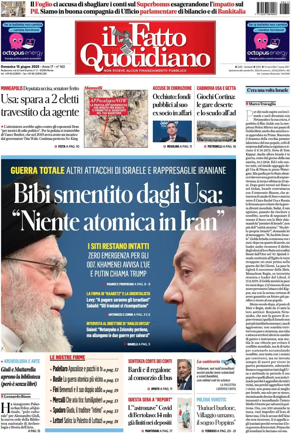 Image from Notícias - Política Internacional: *Bibi [Netanyahu] desmentido pelos EUA: “Nenhuma bomba atômica no Irã”...