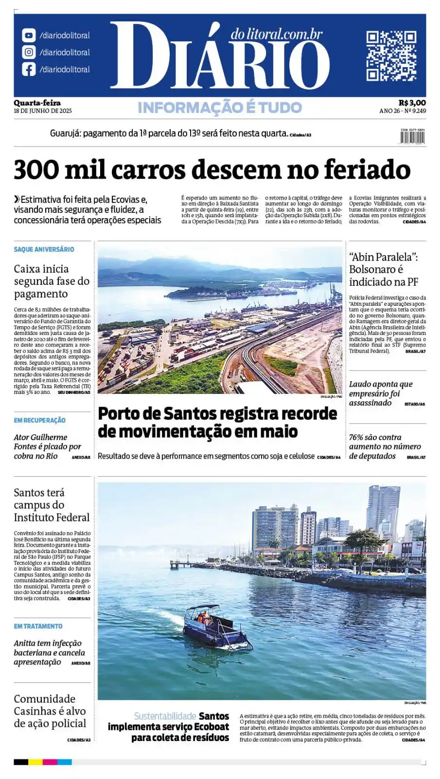 Image from Jornal Diário Do Litoral Diário do Litoral | Notícias do Litoral de SP, do Brasil e do mundo: *Confira os destaques de hoje* 🗞 Leia edição digital na integra htt...