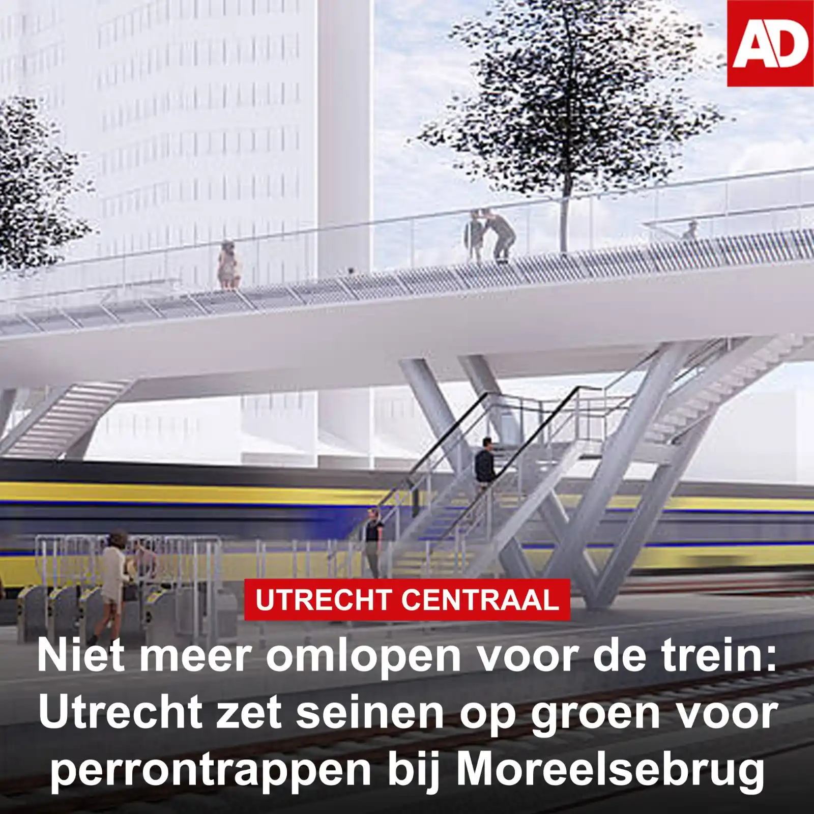 Image from AD Utrecht: De tijd van honderden meters omlopen is bijna voorbij. Reizigers vanui...
