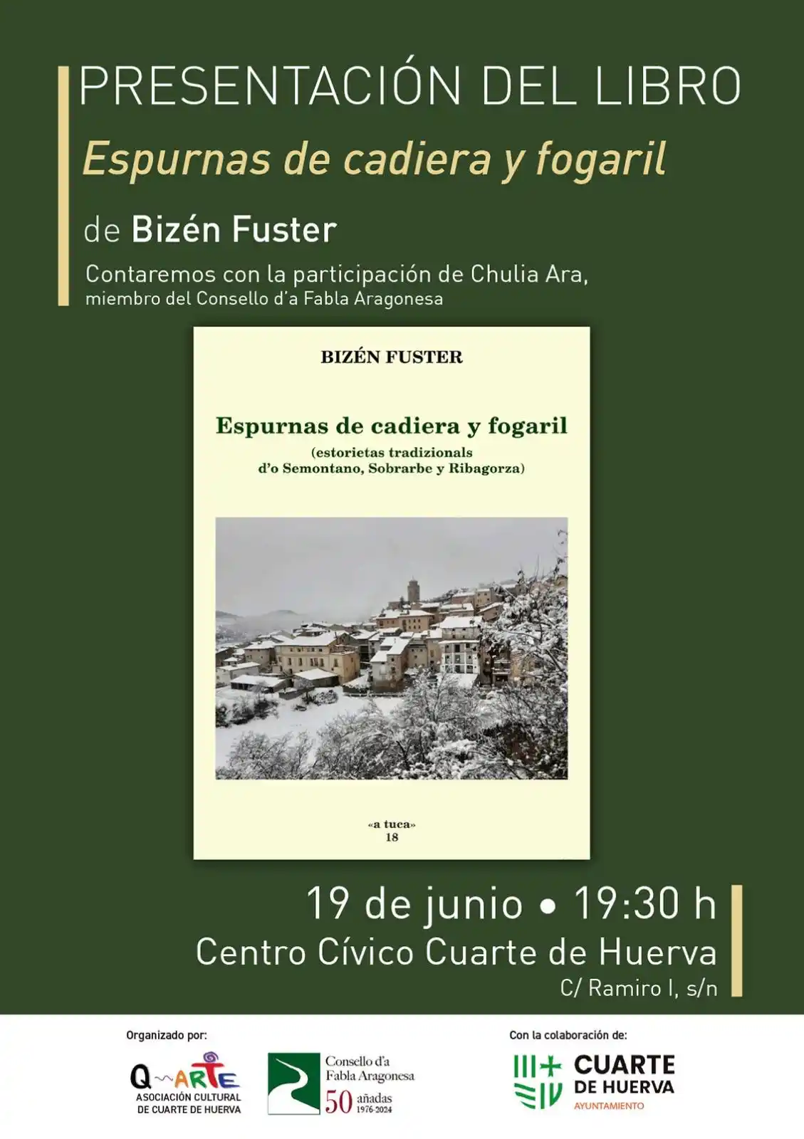 Image from Aragón ragonA: 🕢 *Dia chueves 19 de chuño* 19:30 oras. Dentrada franca dica plenar a...