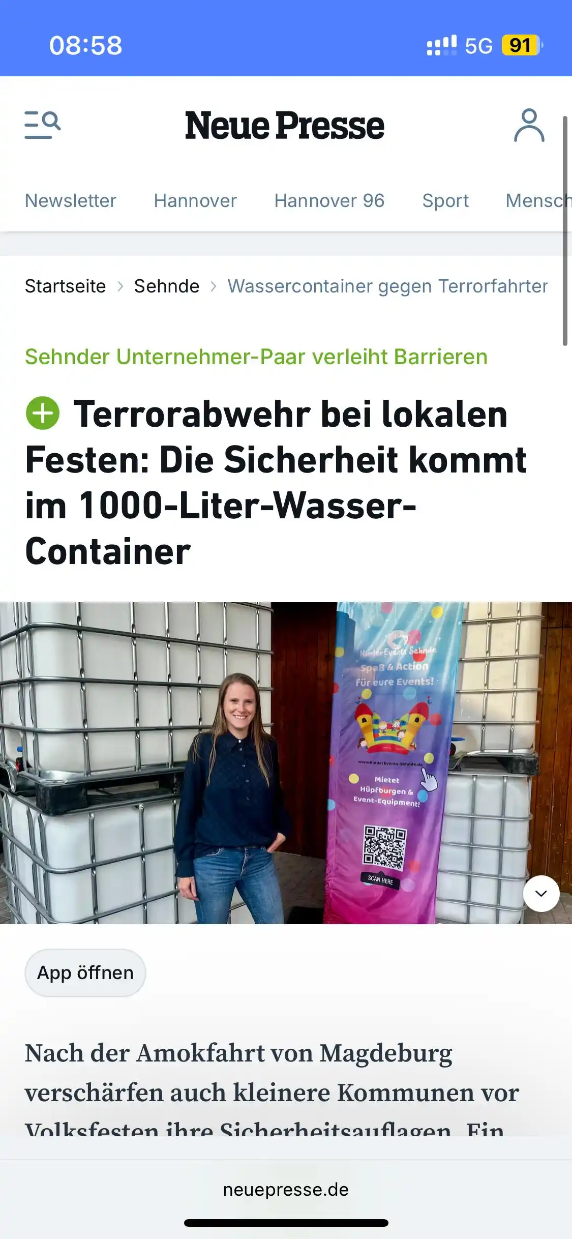 Image from KinderEvents Sehnde: Ein ausführlicher Artikel :-)  https://www.neuepresse.de/lokales/umlan...