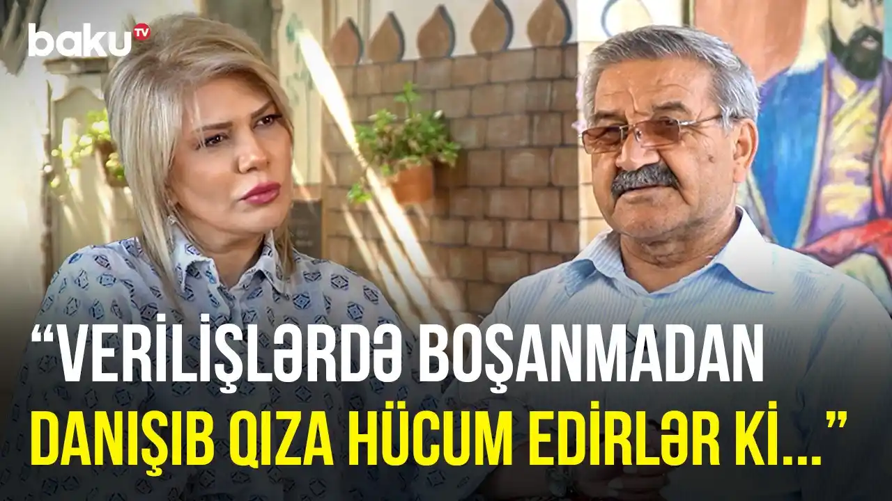 Image from BAKU TV: *Ər arvadına yalandan sözlər verir ki... | Kürdəxanılı kişi indiki müğ...