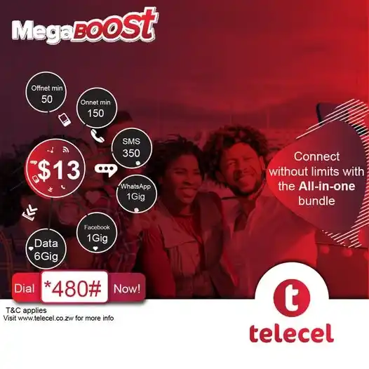 Image from Telecel Zimbabwe: Get the best all-in-one combo package from Telecel and get the boost y...