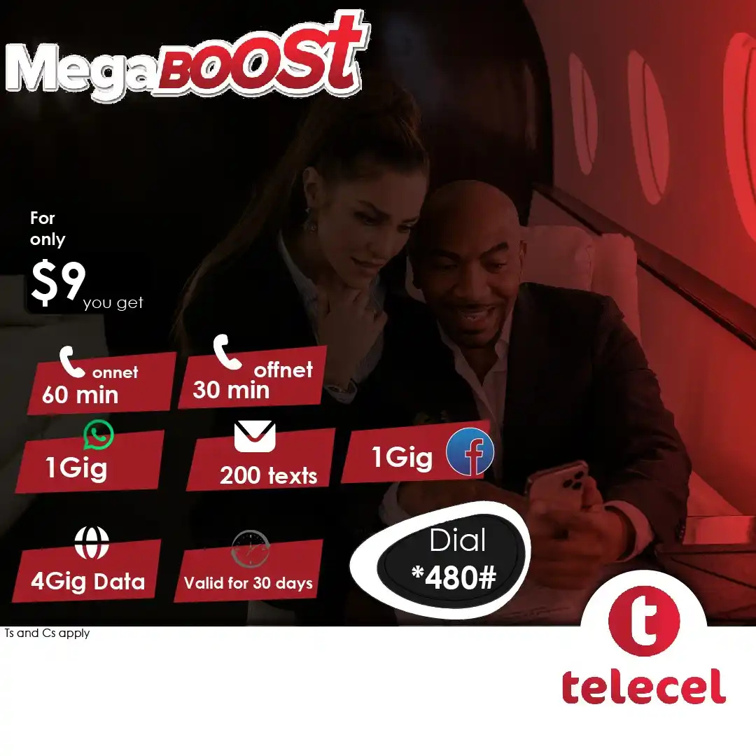 Image from Telecel Zimbabwe: Get the ultimate boost in your hands with Megaboost! To get your all-i...